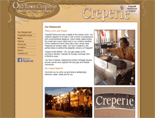 Tablet Screenshot of oldtowncreperie.com